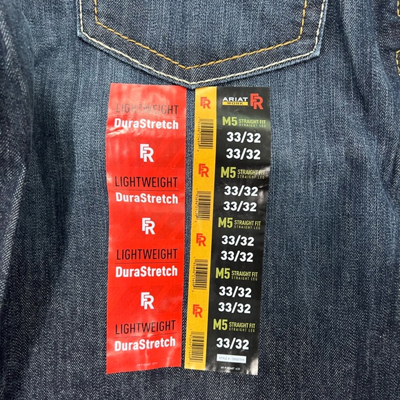 BRAND NEW Ariat FR M5 Straight DuraLight Stretch Straight Leg Jean - Picture 4 of 8